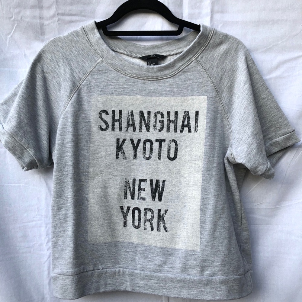 H&M Short Sleeve Sweatshirt, Size S